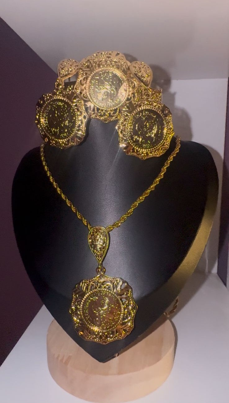 Sultana Coin Necklace Set